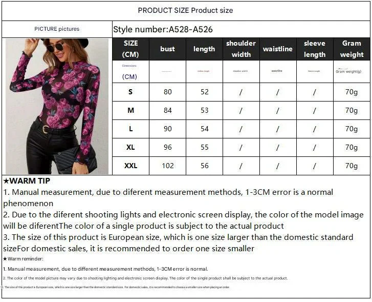 2025 spring new elegant flower fashion flower printing small stand-up collar mesh fungus edge women's top - Image 7