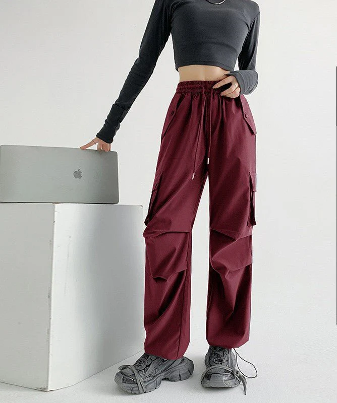 American overalls women's pants spring and summer 2025 new loose drape straight-leg pants sweatpants slim casual wide-leg pants - Image 11
