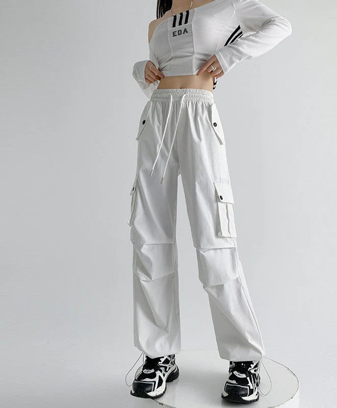 American overalls women's pants spring and summer 2025 new loose drape straight-leg pants sweatpants slim casual wide-leg pants - Image 9