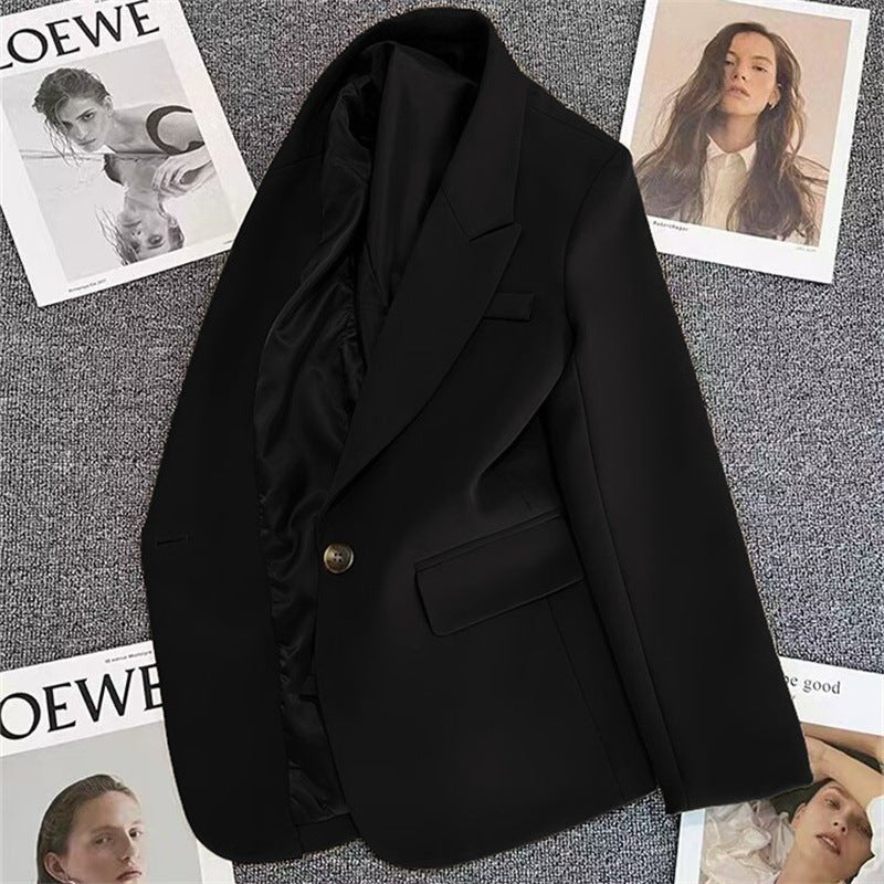 Casual Street Style Single Button Blazer For Women - Image 8