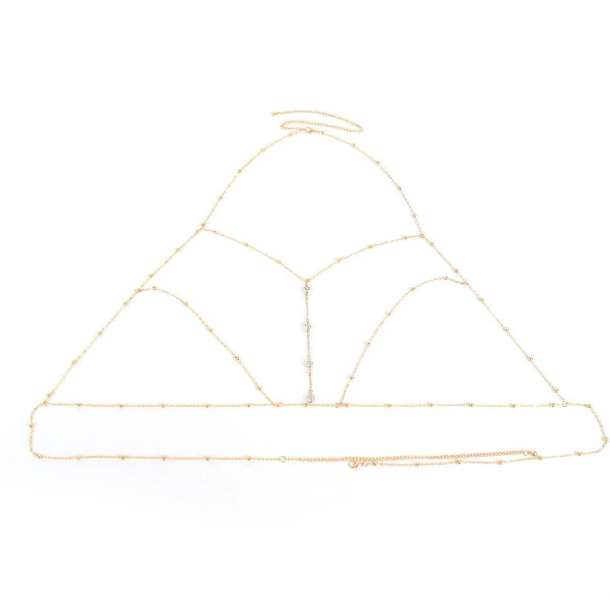 Chest chain jewelry pure desire style all-match sxy diamond pendant body chain necklace - Image 15