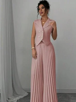 Fashion vest vest pleated skirt set women's clothing - Image 11