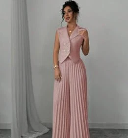 Fashion vest vest pleated skirt set women's clothing - Image 4