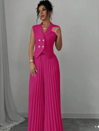 Fashion vest vest pleated skirt set women's clothing - Image 6