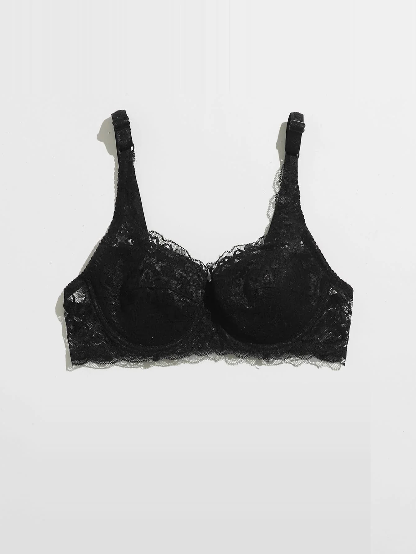Floral Lace Underwire Bra Lingerie (FD) - Image 4