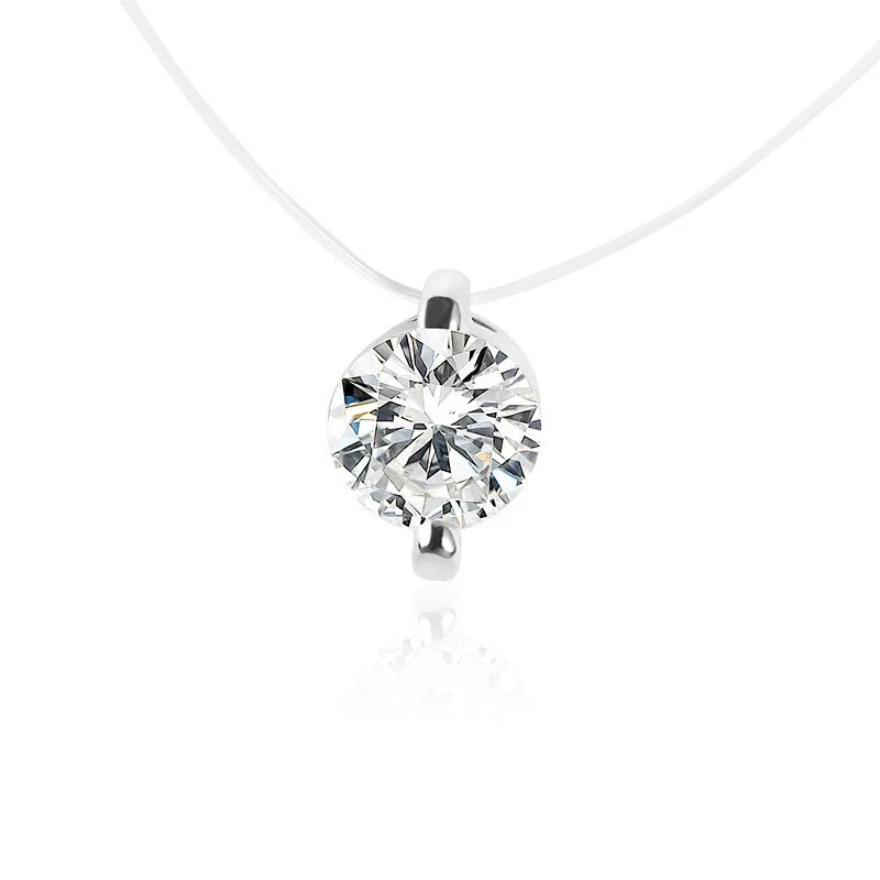 Korean style temperament pendant wholesale multi-claw diamond zircon pendant necklace female short simple clavicle chain - Image 11