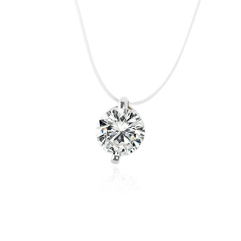 Korean style temperament pendant wholesale multi-claw diamond zircon pendant necklace female short simple clavicle chain - Image 3