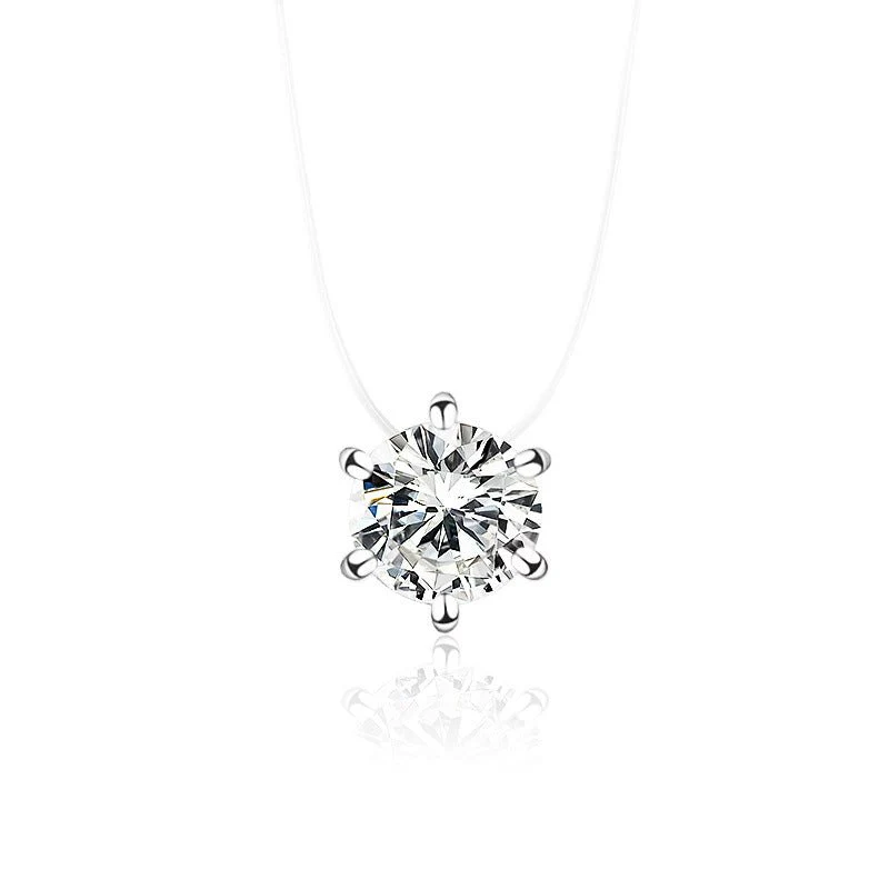 Korean style temperament pendant wholesale multi-claw diamond zircon pendant necklace female short simple clavicle chain - Image 6