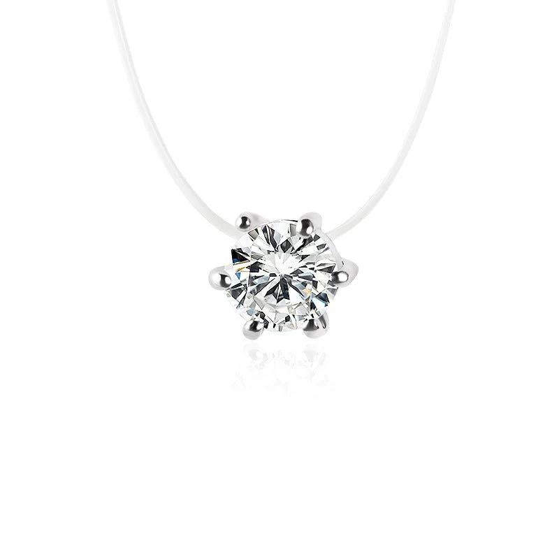 Korean style temperament pendant wholesale multi-claw diamond zircon pendant necklace female short simple clavicle chain - Image 7