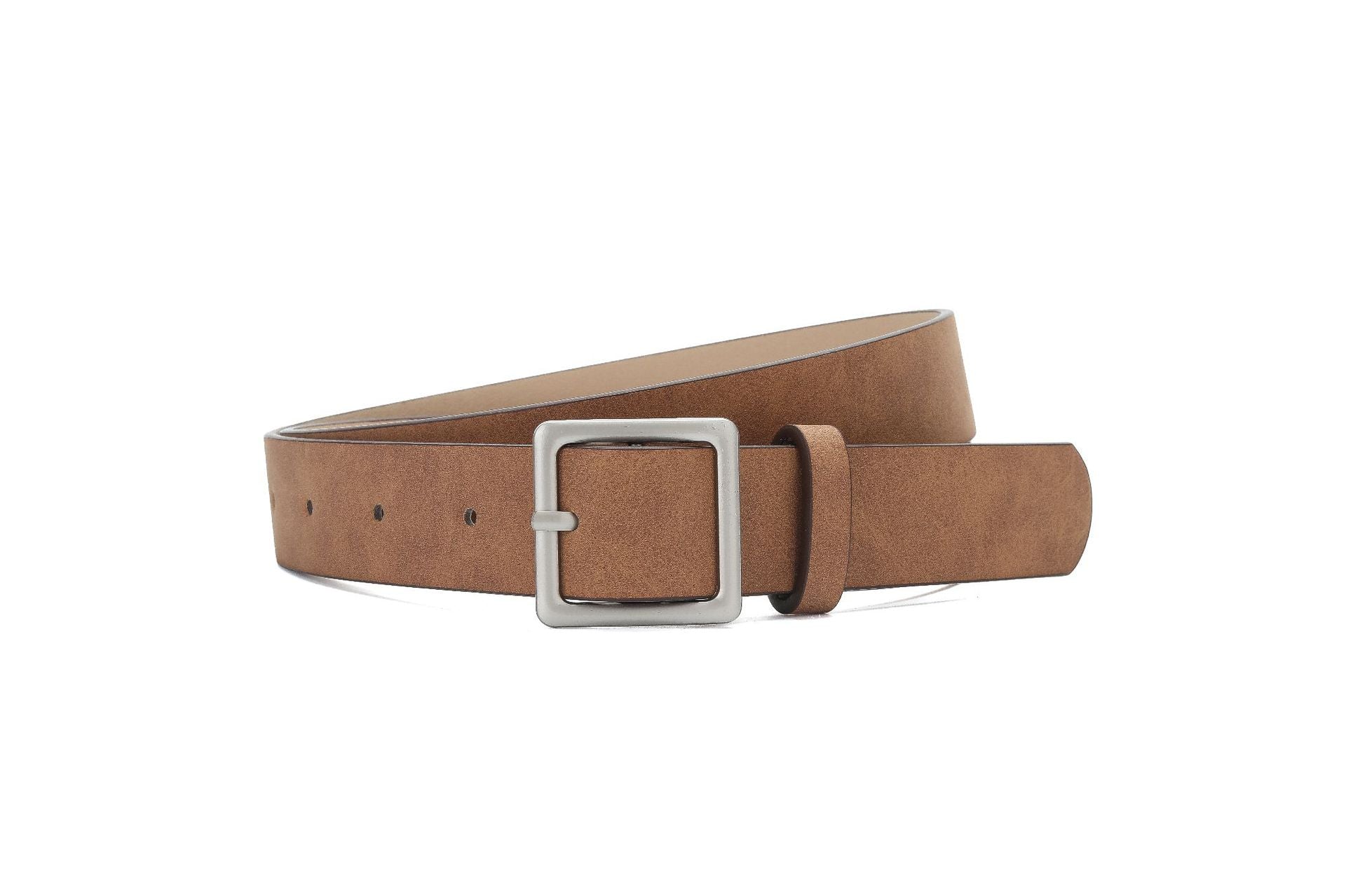 Korean style trendy square Japanese buckle belt women simple fashion all-match matte texture pu belt - Image 5