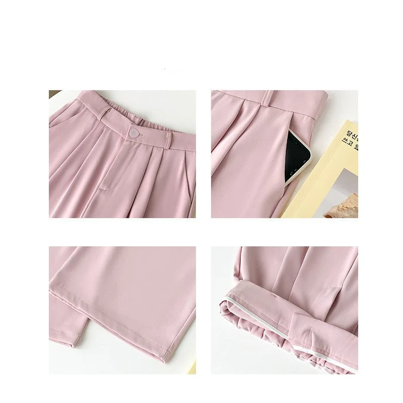 [Morgan silk fabric] grey mopping pants wide-leg pants children's spring and autumn thickened casual drooping straight-leg pants - Image 2