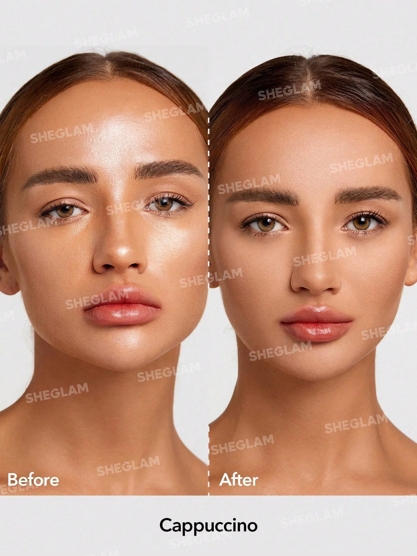 SHEGLAM Baked Glow Setting Powder-Cappuccino Oil Control Loose Setting Powder Translucent Pore-less Flawless Smooths Fine Lines Glowy Powder Black Friday Winter Powder - Image 2