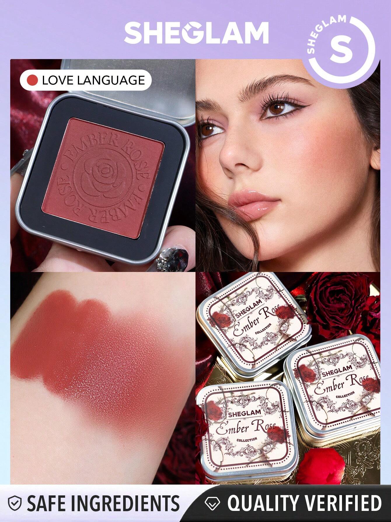 SHEGLAM Ember Rose Eternal Flame Cream, Blush-Cream-To-Powder Blush Palette Highly Pigmented Non-Fading Long Lasting Natural Easy To Use Blush Box (FD) - Image 11