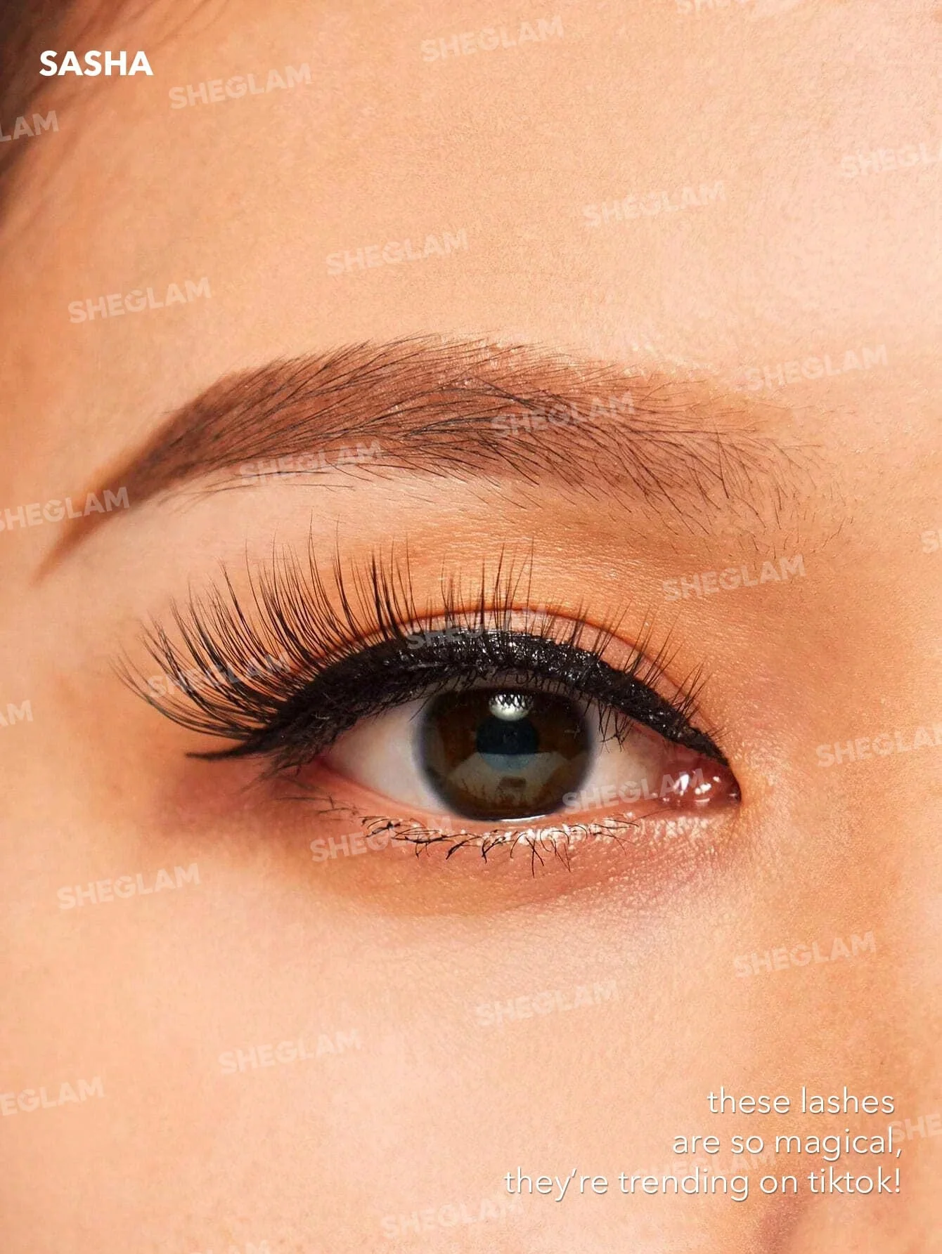 SHEGLAM Girl Next Door Natural False Eyelashes-Sasha 3 Pairs Extra Long Natural Lightweight Comfortable Tapered Fuller Longer Thicker False Eyelashes DIY Eyelash Extension Fake Eyelashes Y2K Party Eyelashes - Image 2