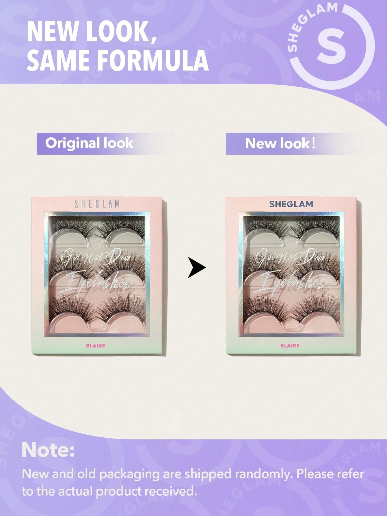 SHEGLAM Girl Next Door Natural False Eyelashes-Sasha 3 Pairs Extra Long Natural Lightweight Comfortable Tapered Fuller Longer Thicker False Eyelashes DIY Eyelash Extension Fake Eyelashes Y2K Party Eyelashes - Image 5