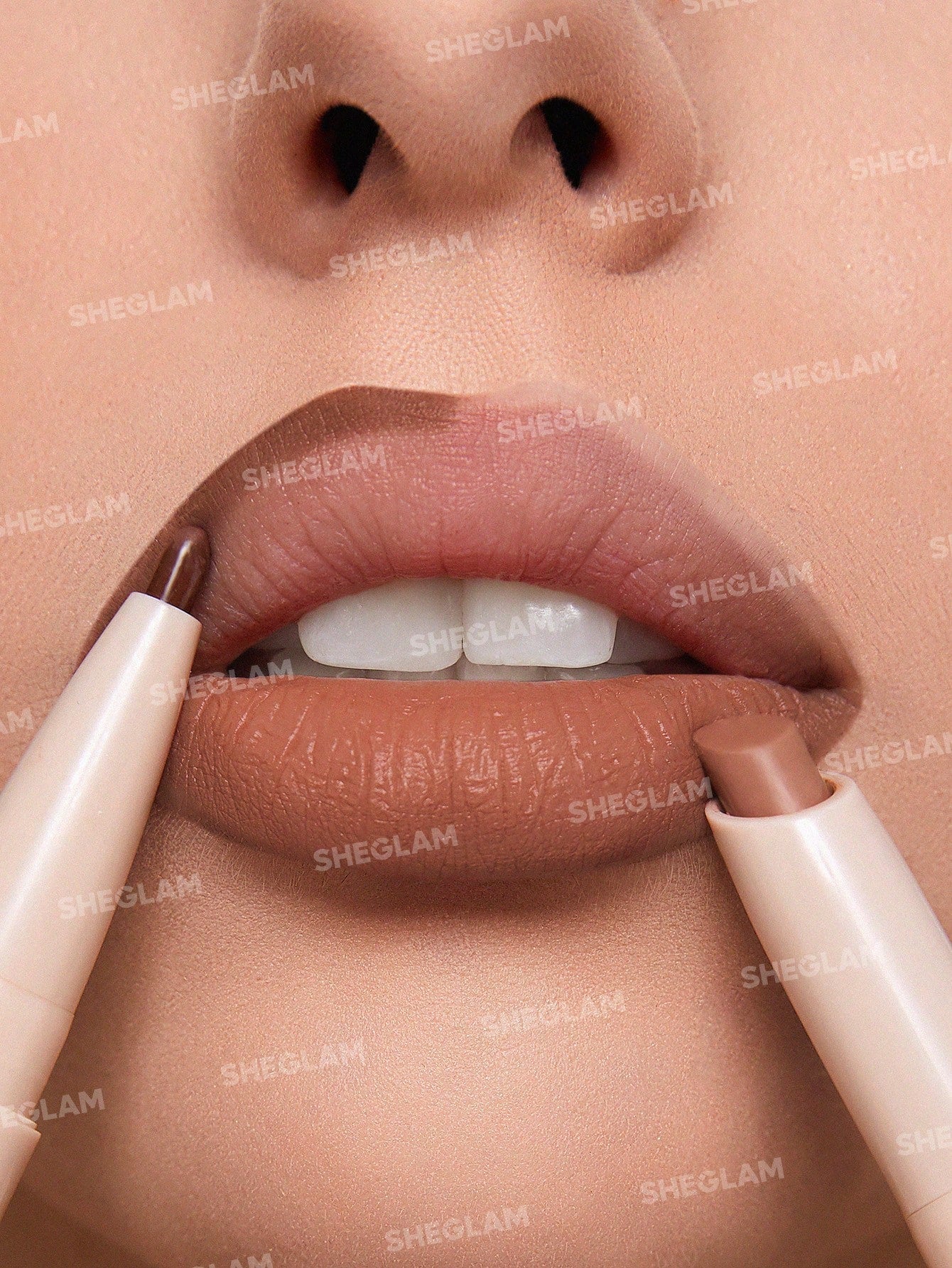 SHEGLAM Glam 101 Lipstick & Liner Duo-Deep Caramel 2-In-1 Matte Dual-Ended Lip Liner Lipstick Pencil Highly Pigmented Long Lasting Smooth Easy To Wear Lip Makeup - Image 7