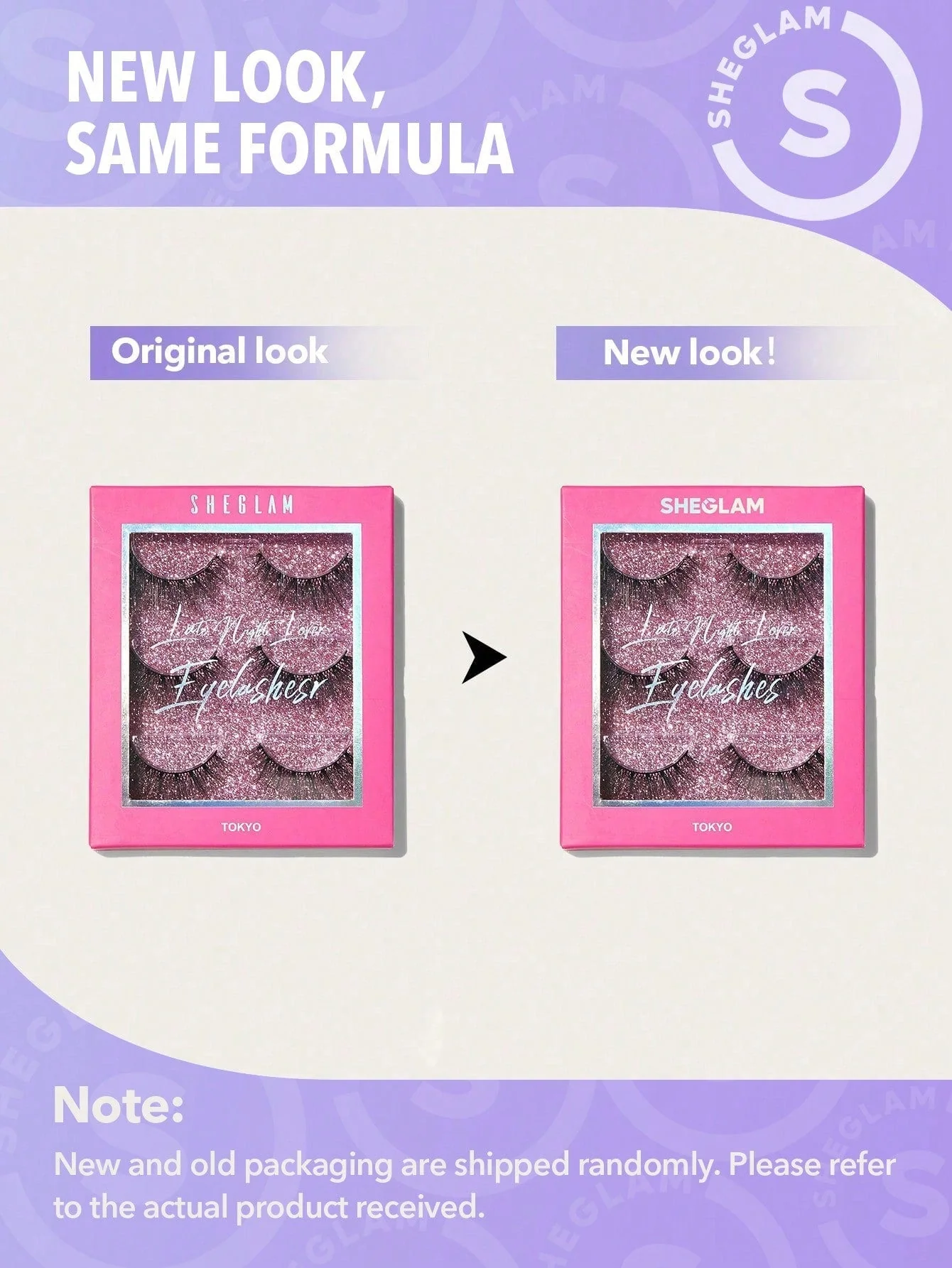 SHEGLAM Late Night Lover Full Volume False Eyelashes-Tokyo 3 Pairs Lightweight Comfortable Tapered Natural Fuller Longer Thicker Fake False Eyelashes DIY Eyelash Extension Eyelashes Black Friday Party False Eyelashes - Image 4