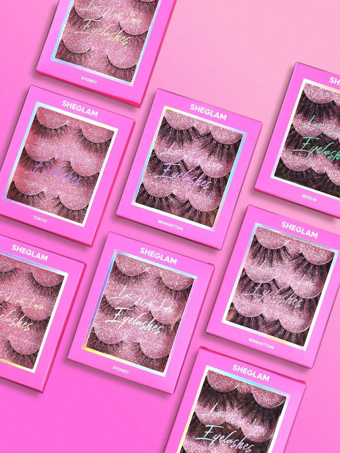 SHEGLAM Late Night Lover Full Volume False Eyelashes-Tokyo 3 Pairs Lightweight Comfortable Tapered Natural Fuller Longer Thicker Fake False Eyelashes DIY Eyelash Extension Eyelashes Black Friday Party False Eyelashes - Image 5