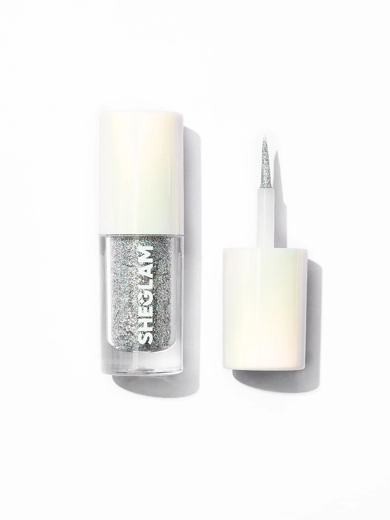 SHEGLAM Party Glitter Liner-Disco Ball Liquid Eyeshadow Gel Silver High Shine Long Lasting Highly Pigmented Long Wear Liquid Liner - Image 11