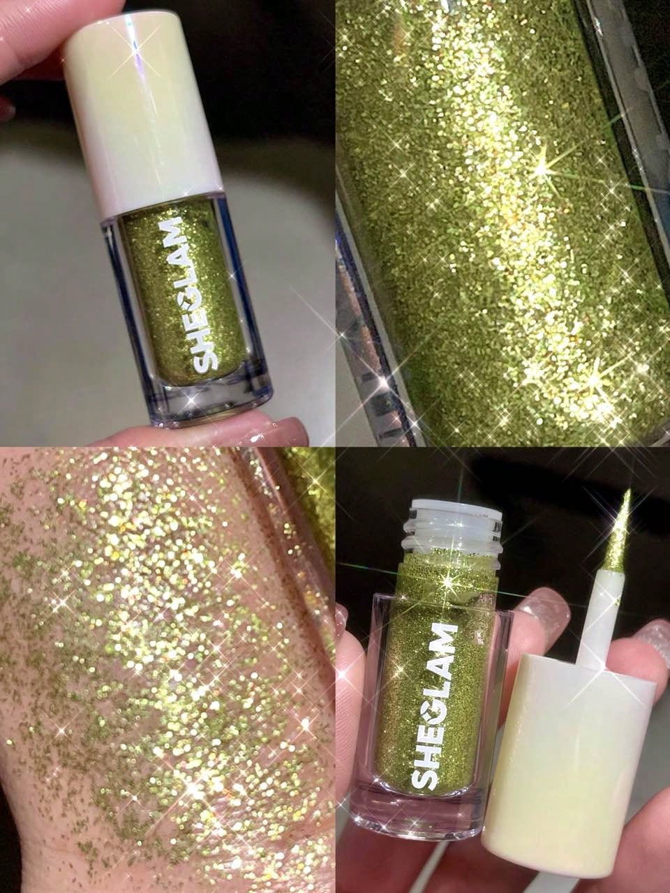 SHEGLAM Party Glitter Liner-Disco Ball Liquid Eyeshadow Gel Silver High Shine Long Lasting Highly Pigmented Long Wear Liquid Liner - Image 19