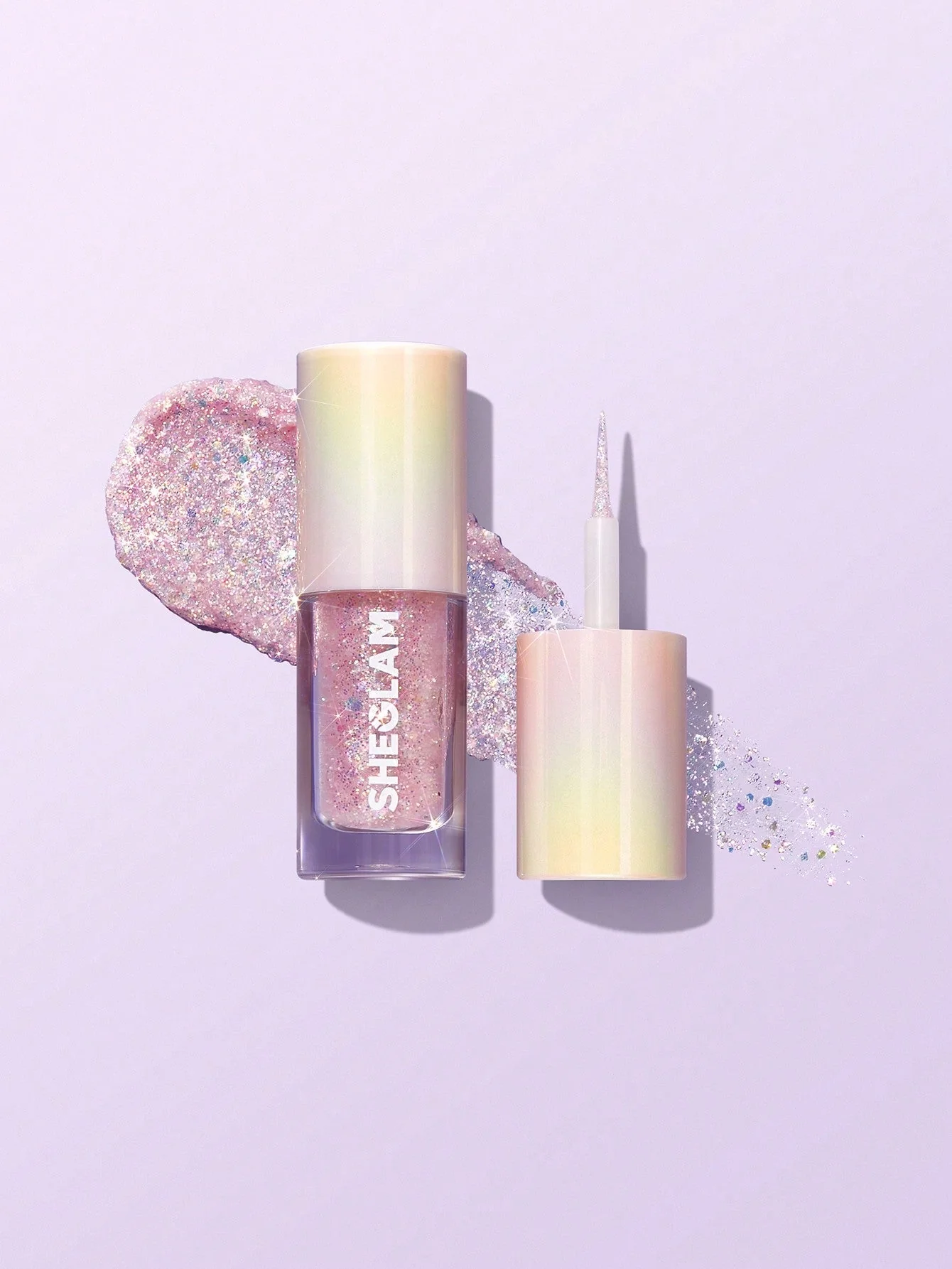 SHEGLAM Party Glitter Liner-Disco Ball Liquid Eyeshadow Gel Silver High Shine Long Lasting Highly Pigmented Long Wear Liquid Liner - Image 31