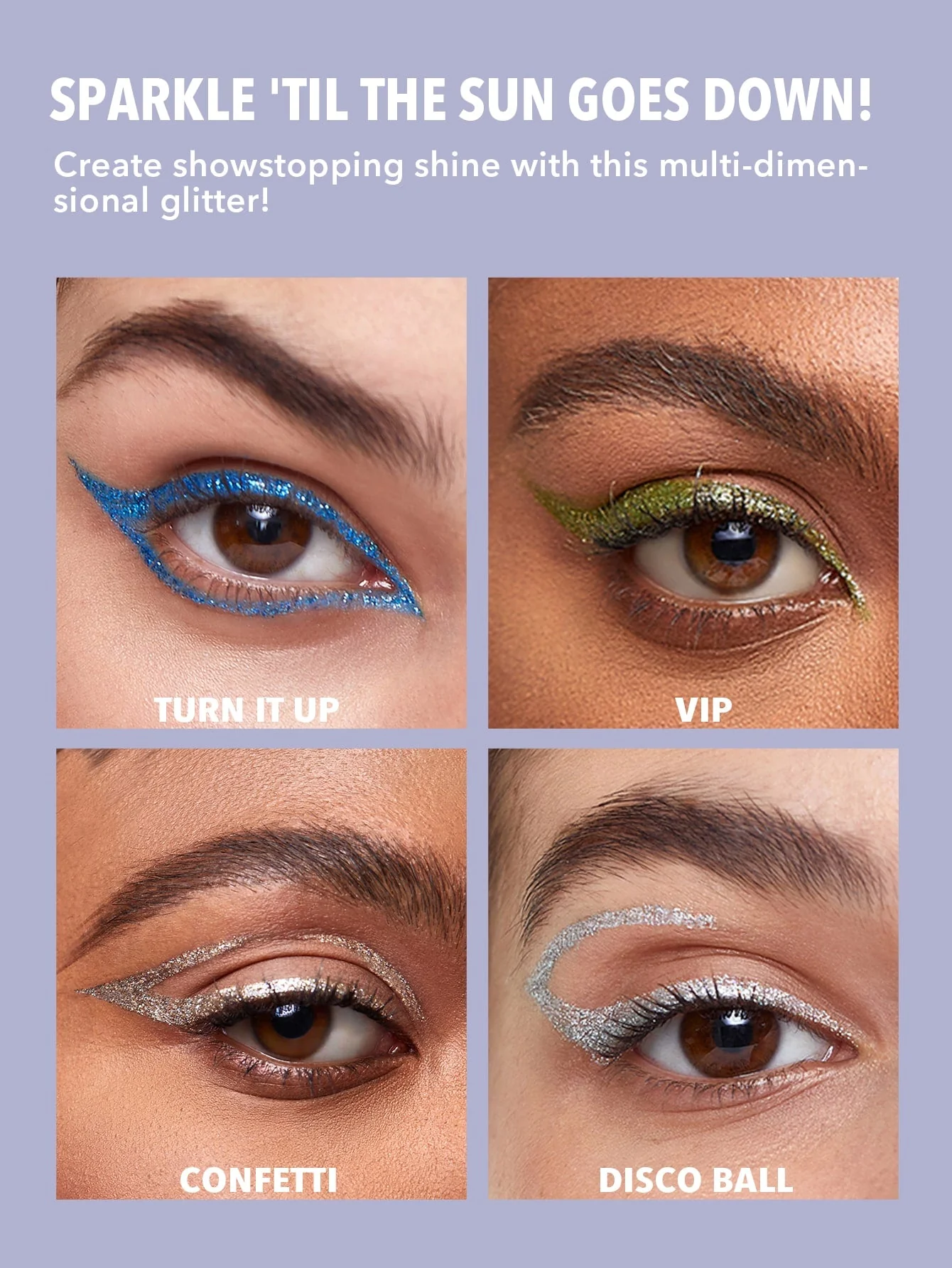 SHEGLAM Party Glitter Liner-Disco Ball Liquid Eyeshadow Gel Silver High Shine Long Lasting Highly Pigmented Long Wear Liquid Liner - Image 9