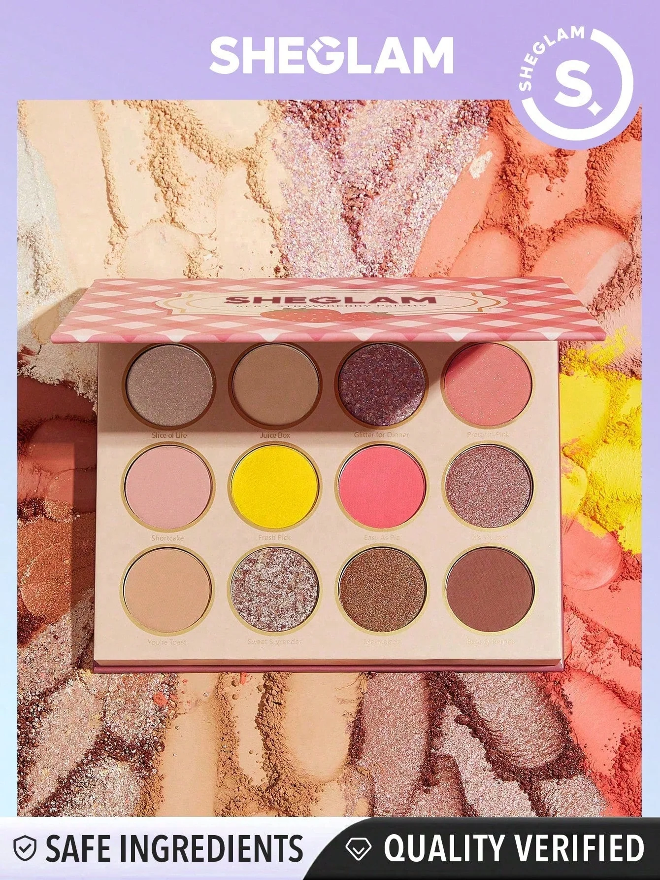 SHEGLAM Smart Cookie Palette 12-Clolor Shimmer Matte Eyeshadow Palette Warm Brown Smoky Eyes Long Lasting Ultra Pigmented Soft Smooth Blendable Eyeshadow - Image 3
