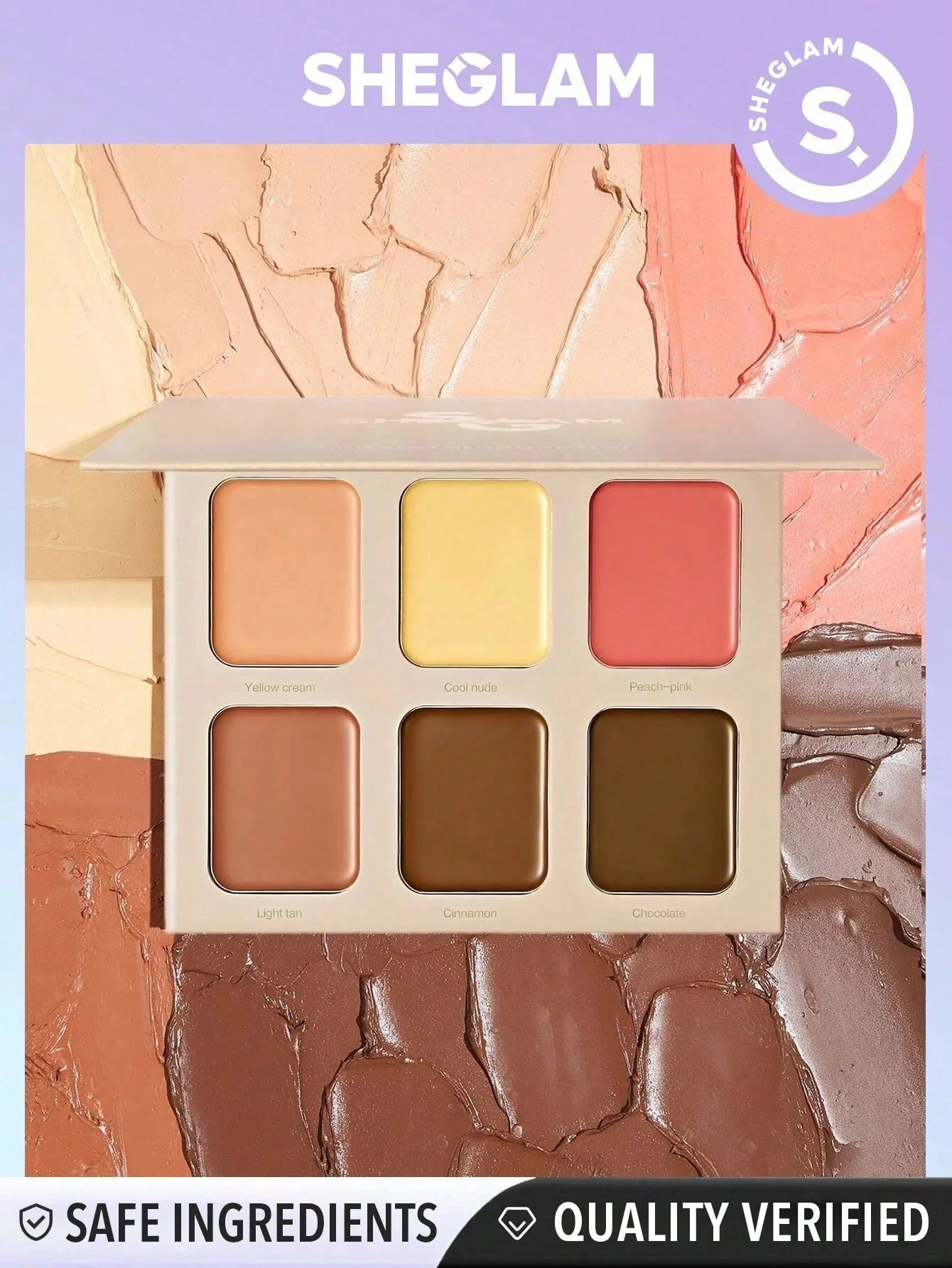 SHEGLAM Stereo Face Six - French Girl 6-Color Cream Contour Palette