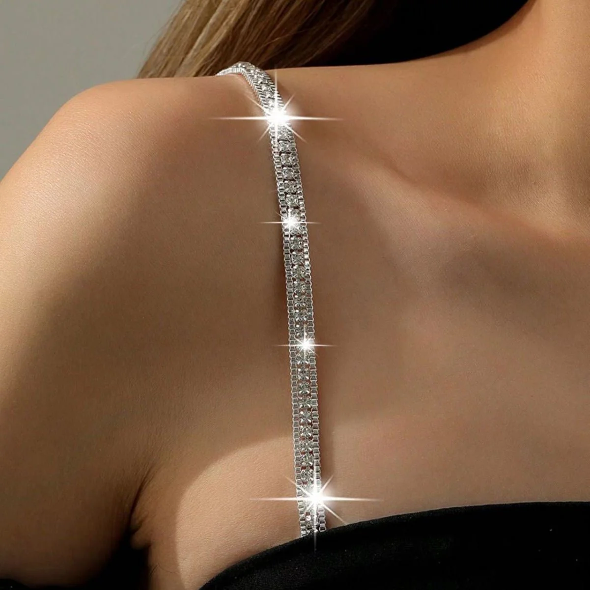 Sparkle Strap | Adjustable Rhinestone Invisible Bra Straps Pair