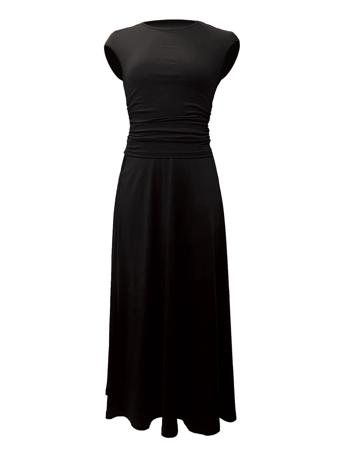 The Hot Glow | Solid Color Knitted Navel Top & Midi Skirt Set - Image 14