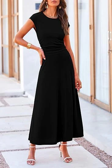 The Hot Glow | Solid Color Knitted Navel Top & Midi Skirt Set - Image 3