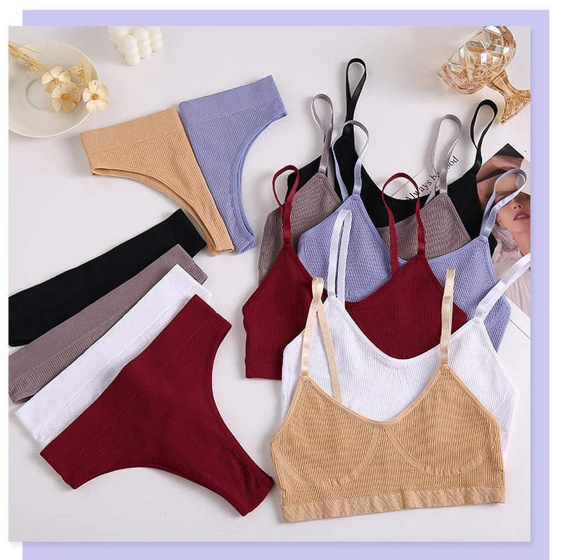 The Seamless Yoga Flow | Women's Seamless Sports Bra & Thong Bodysuit Set