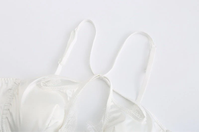 The Velvet Temptation | French Glossy Hollow Lace Push-Up Bra Set - Image 41