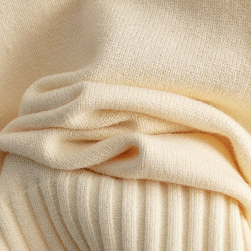 The Winter Cozy | Women's Thickened Half-Turtleneck Knitted Two-Piece Set - Image 10